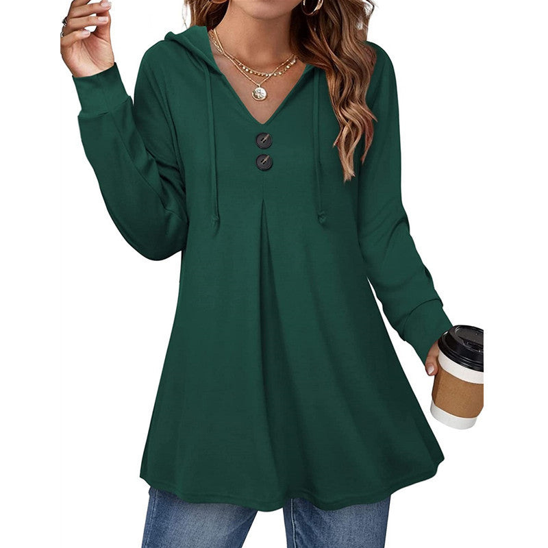 Women's Hooded Tunic Top Stalluxe