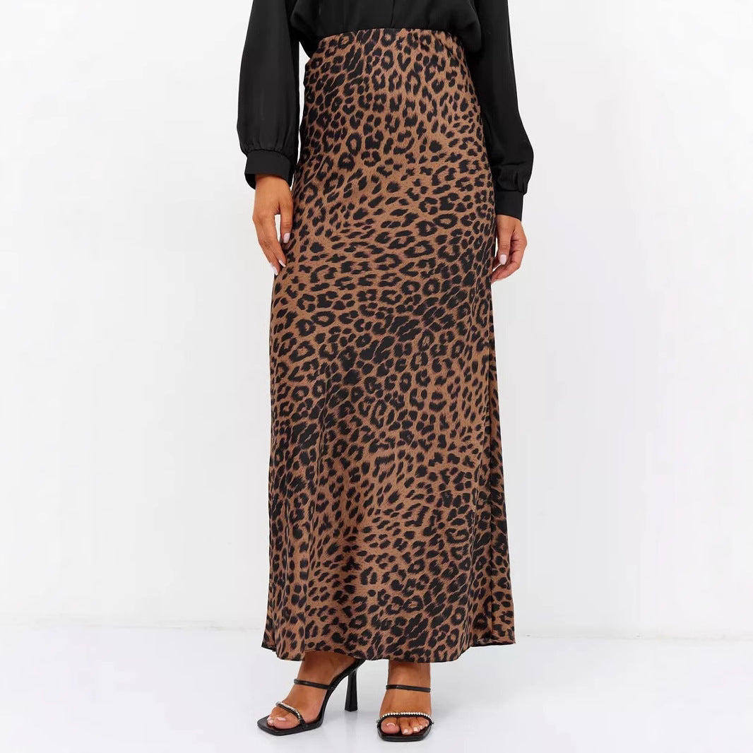 Damen Maxirock mit raffiniertem Tiermuster Stalluxe
