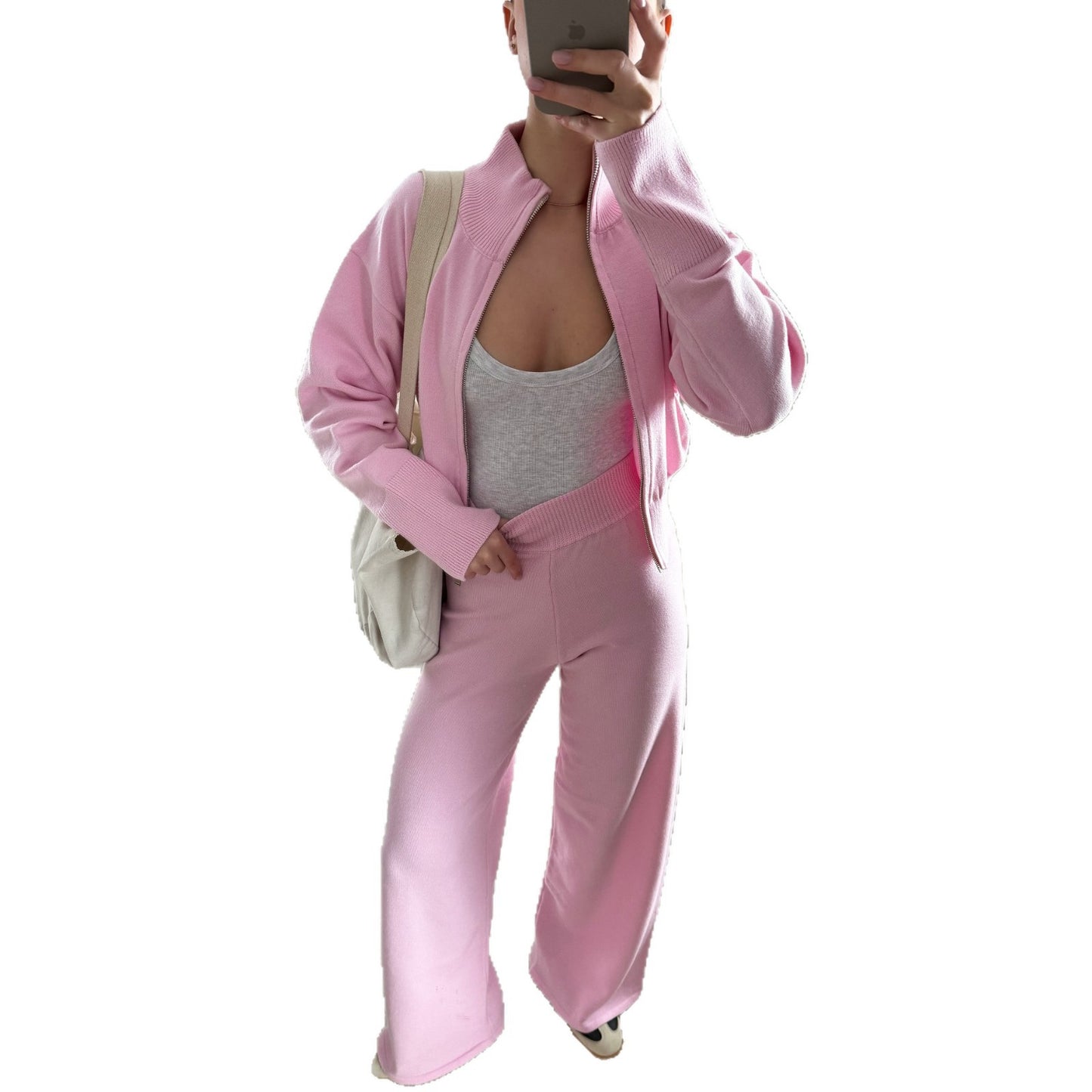 Damen Freizeit-Anzug mit weitem Schnitt und hochwertigem Stoff Stalluxe