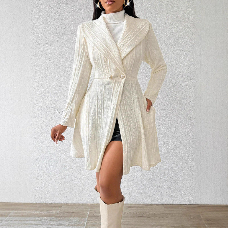 Damen Elegante und bequeme Strickjacke mit hoher Taille Stalluxe