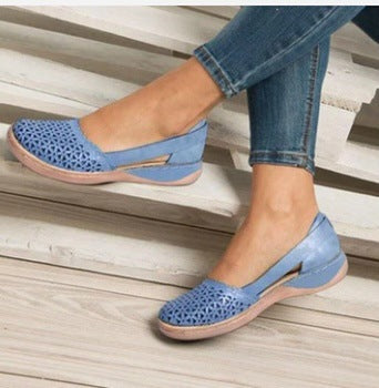 Damen Modische Slipper mit atmungsaktiven Einsätzen und rutschfester Sohle Stalluxe