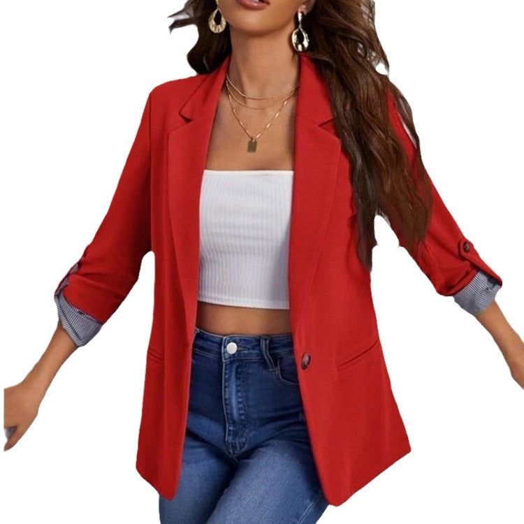 Damen modischer Blazer mit schickem Innenfutter Stalluxe