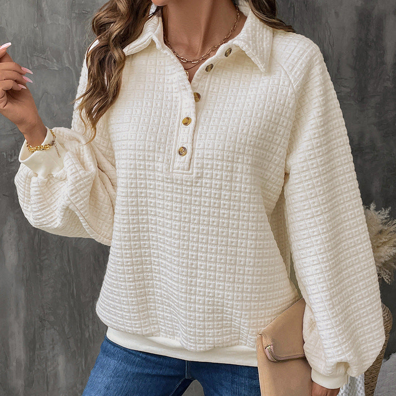 Damen Kuscheliger Waffel-Pullover Stalluxe