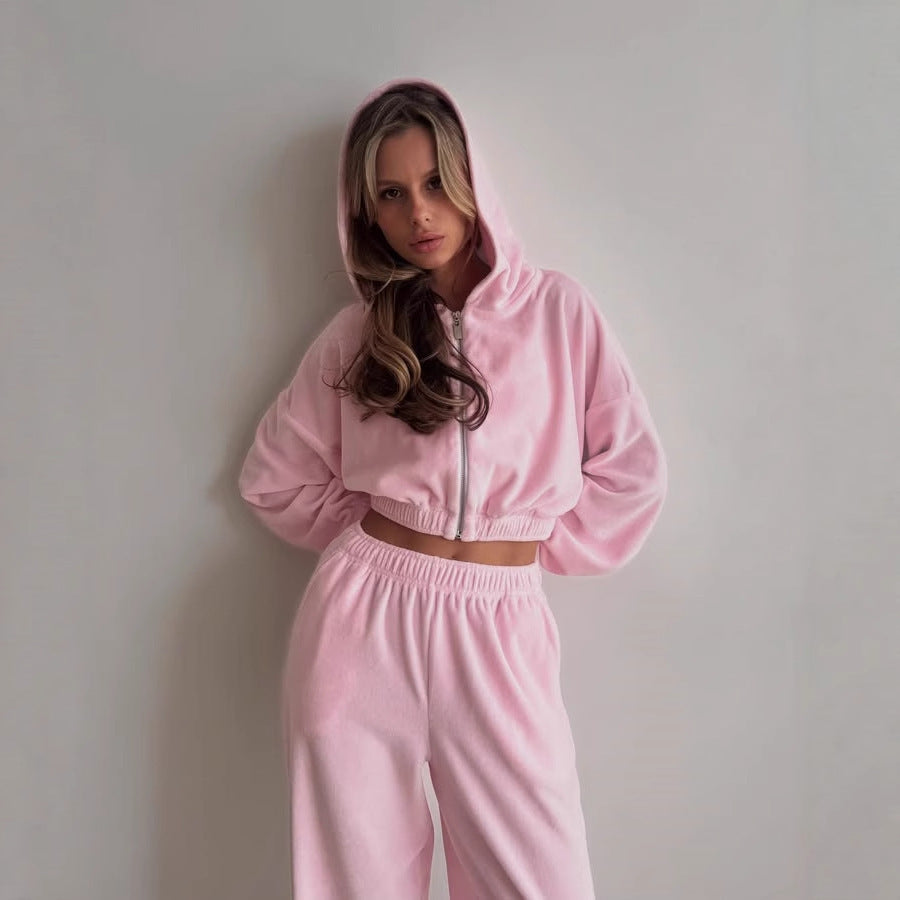 Damen Fleece-Jumpsuit mit Reißverschluss und elastischem Bund Stalluxe