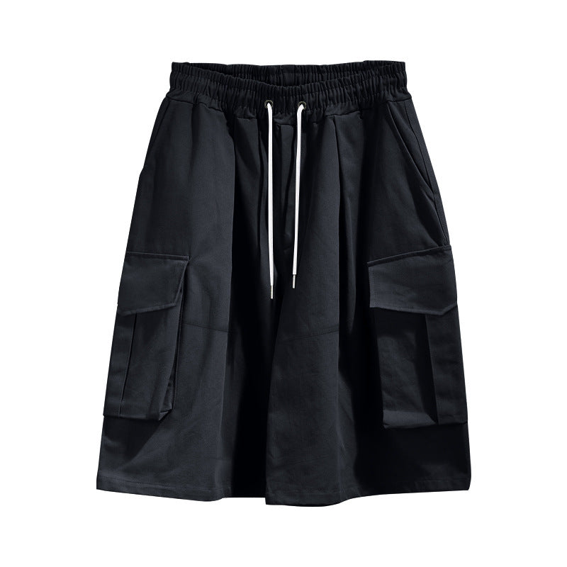 Damen praktische Cargo-Shorts mit elastischem Bund und mehreren Taschen Stalluxe