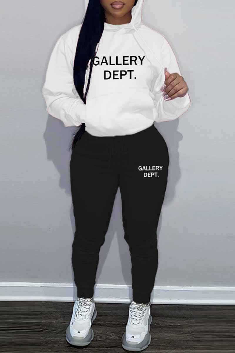 Damen urbanes Hoodie und Jogginghose Set mit modischem Schriftzug Stalluxe