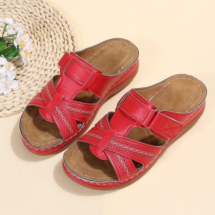 Damen Komfortable Riemensandalen mit anatomischem Fußbett Stalluxe