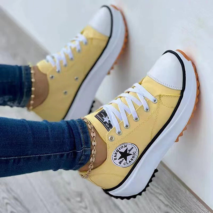 Damen Sportliche Sneaker im trendigen Design mit rutschfester Sohle Stalluxe
