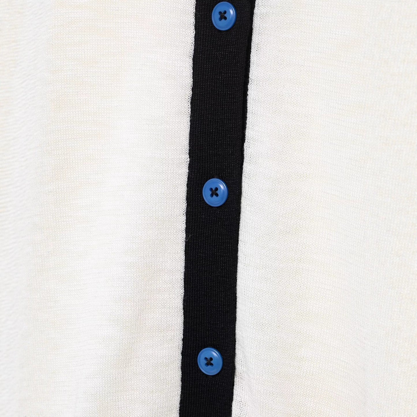 Damen modische kurzärmelige Strickjacke mit Kontrastnähten und Knopfverschluss Stalluxe