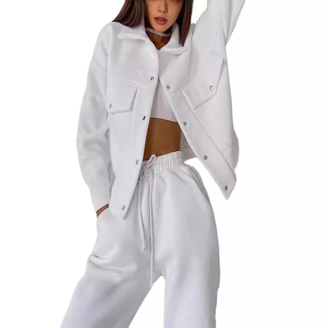 Damen Freizeit-Jogginganzug mit lässiger Passform und praktischen Taschen Stalluxe