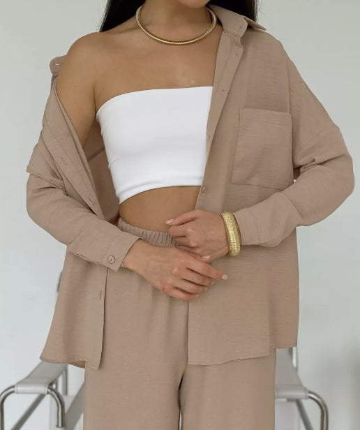Damen Trendige Hemdbluse mit lockerer Passform Stalluxe