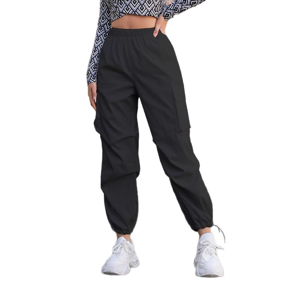 Damen Cargo-Hose mit praktischen Seitentaschen und elastischem Bund Stalluxe