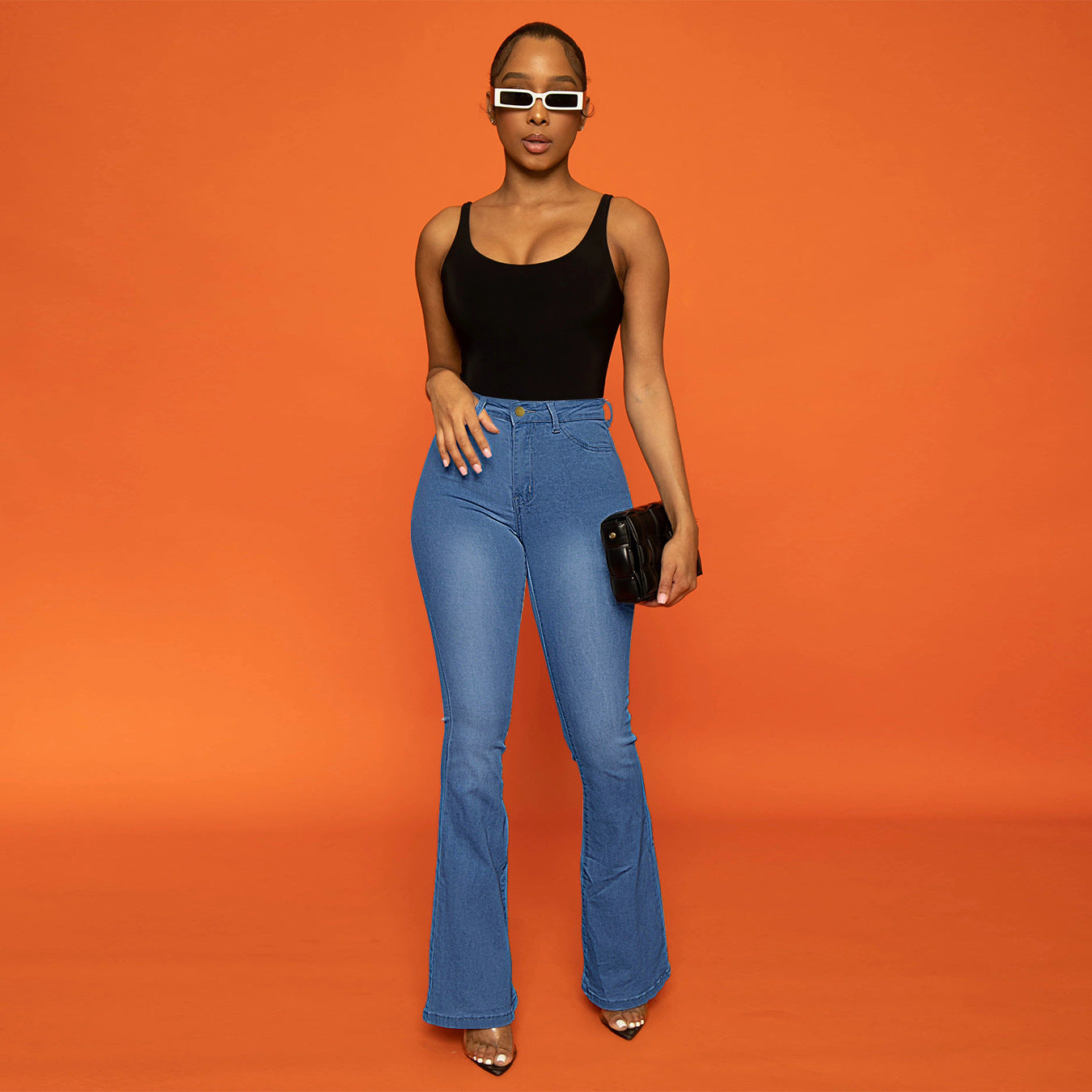 Damen Bootcut Jeans mit hohem Taillenschnitt und komfortabler Passform Stalluxe