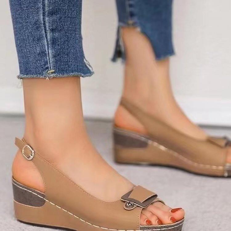 Damen Elegante Keilsandaletten Stalluxe