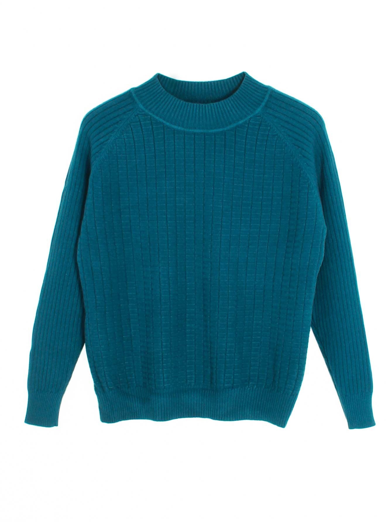Damen Feinstrickpullover mit attraktivem Rippenmuster und hochgeschlossenem Kragen Stalluxe