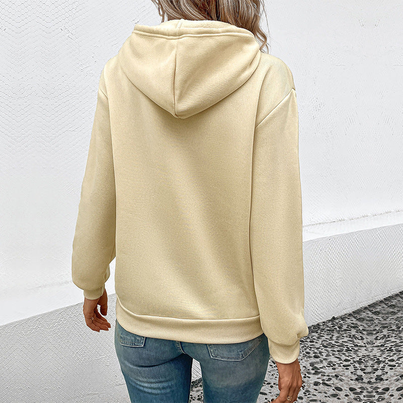 Damen lässiger Kapuzenpullover mit tiefen Taschen und komfortablem Schnitt Stalluxe
