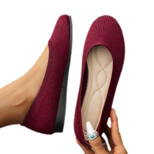 Damen elegante und bequeme Ballerinas mit atmungsaktivem Obermaterial Stalluxe