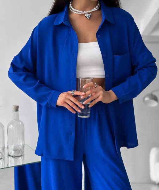 Damen lässige Bluse mit durchgehendem Knopfverschluss und Brusttasche Stalluxe