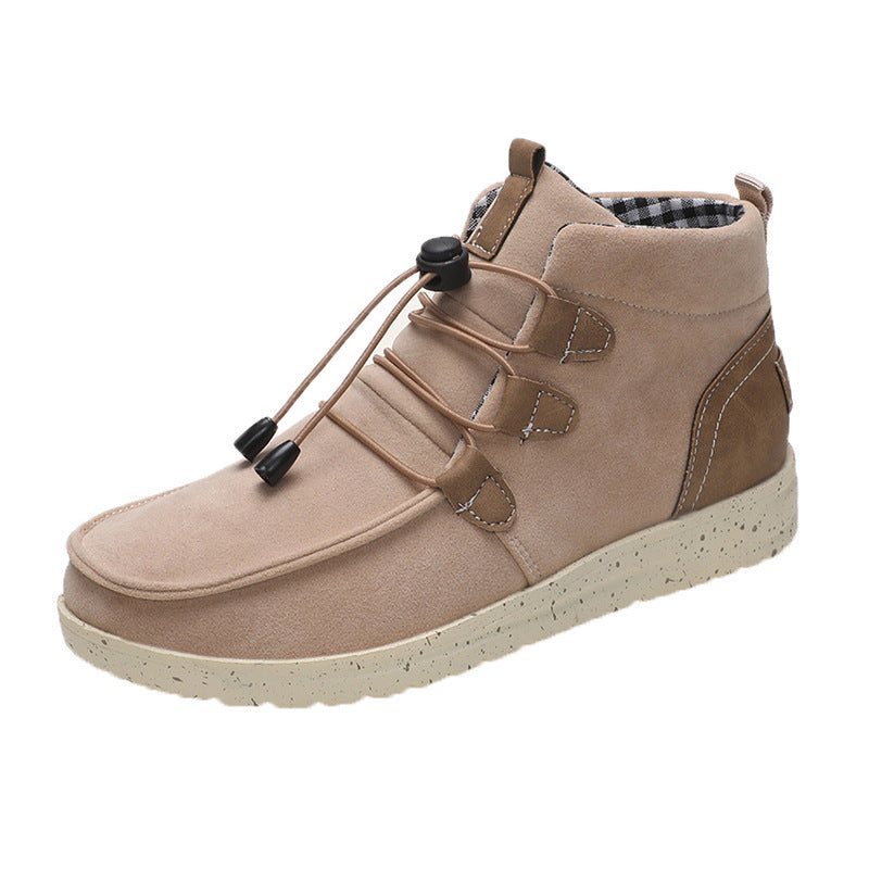 Damen Komfortable Winterliche Ankle Boots aus weichem Wildleder mit flexibler Sohle Stalluxe