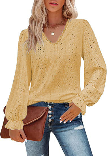 Damen Bluse mit romantischem Schnitt und detailreicher Stickerei Stalluxe