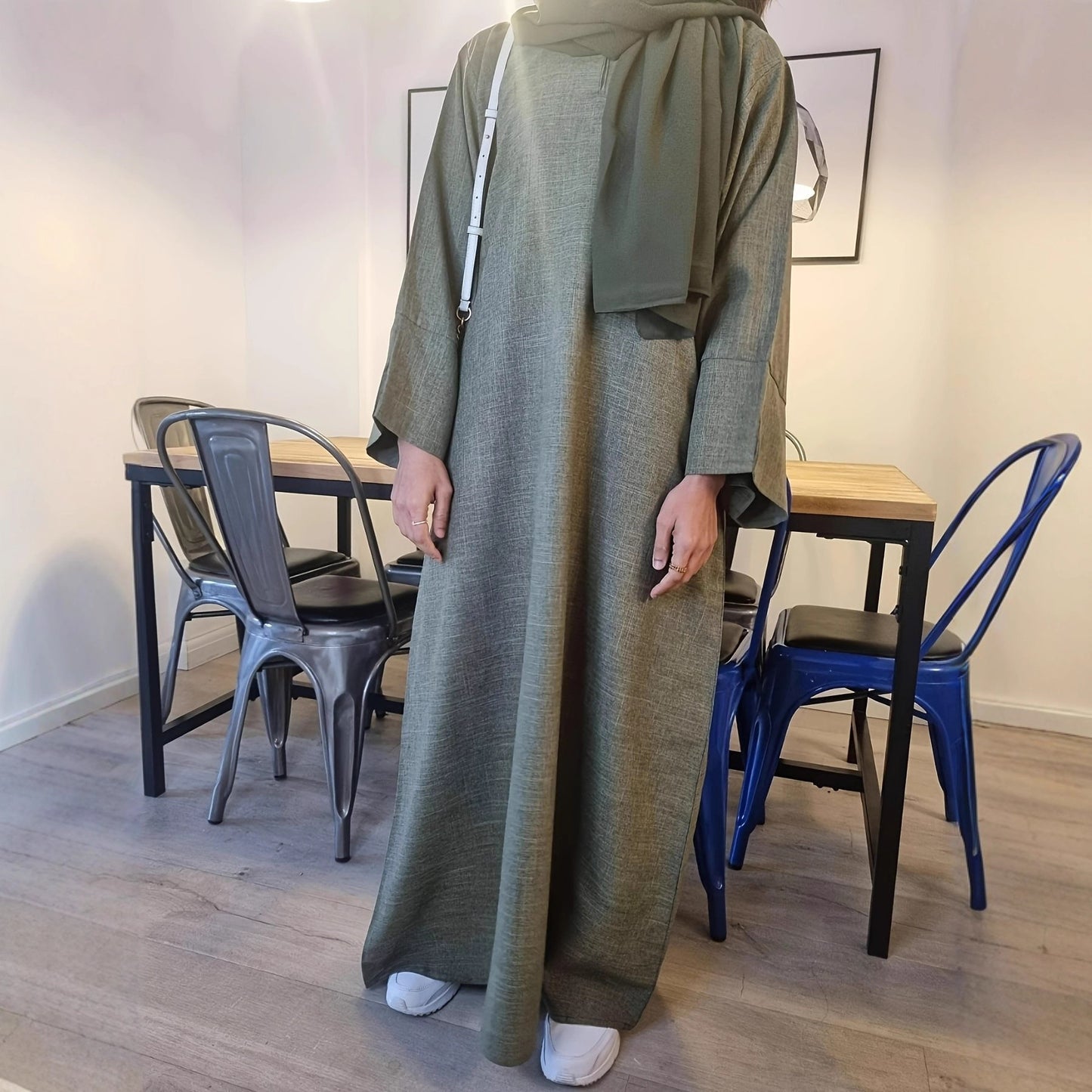 Damen Kaftan-Kleid mit weitem Schnitt und eleganter Verarbeitung Stalluxe