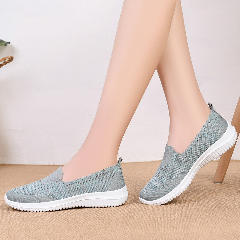 Damen Slip-On Sport-Sneaker mit atmungsaktivem Obermaterial und rutschfester Sohle Stalluxe