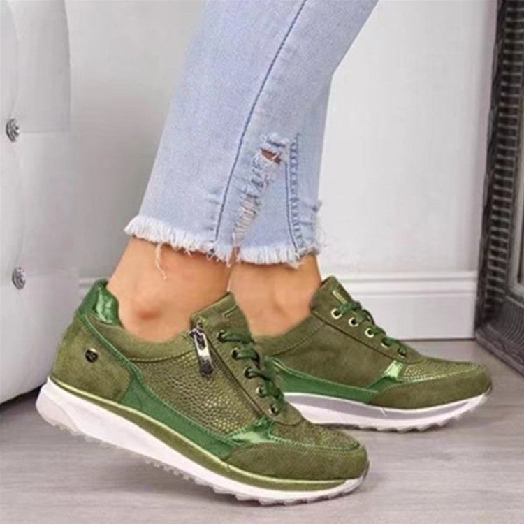 Damen Sneakers mit modischen Mesh-Elementen und praktischen Reißverschluss Stalluxe