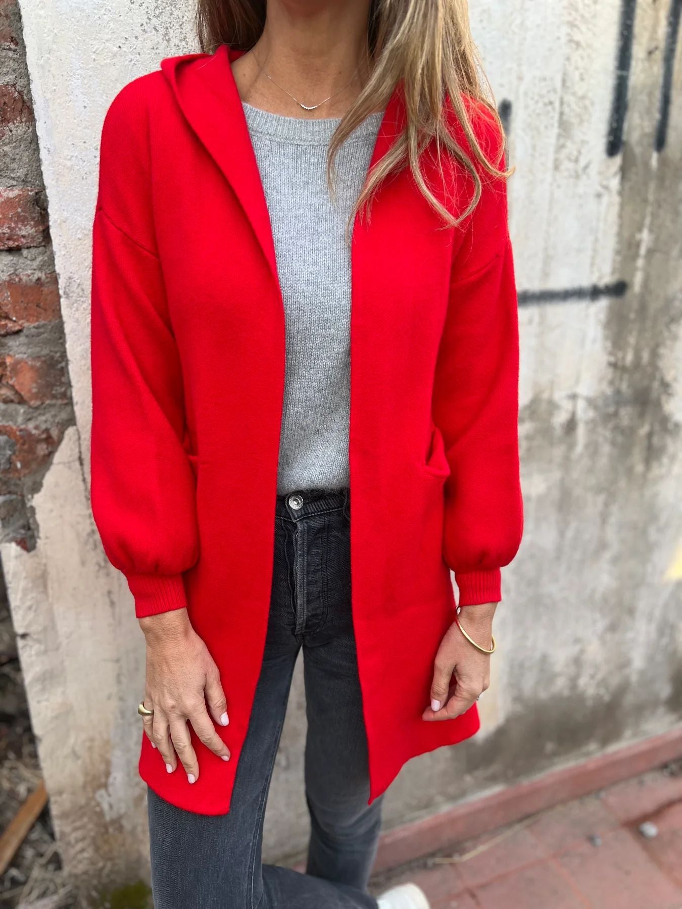 Damen Oversized Kapuzenjacke Stalluxe