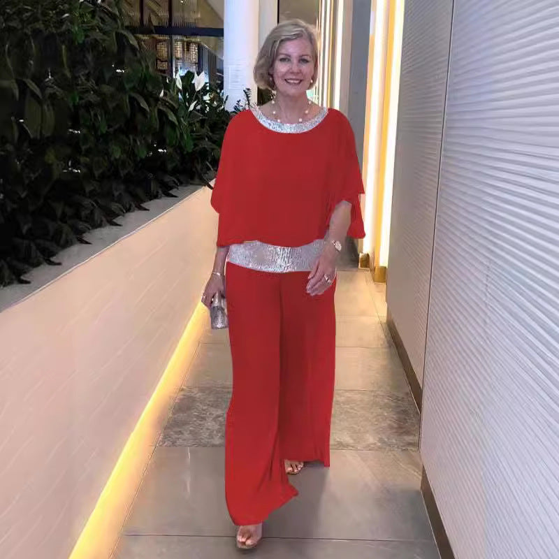 Damen Glamouröses Abendkleid mit eleganter Pailletten-Verzierung Stalluxe