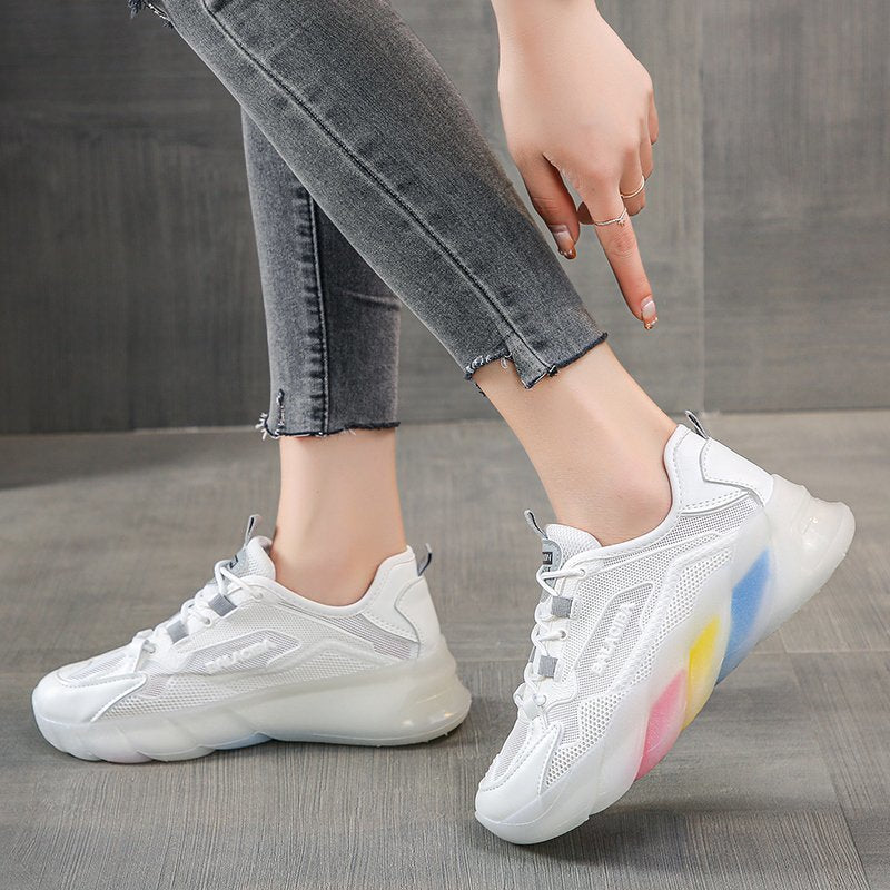 Damen modische Sneakers mit futuristischem Design und attraktiver Sohle Stalluxe