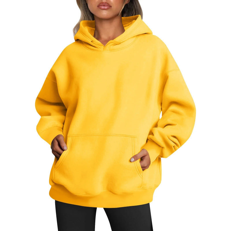 Damen Hoodie mit integriertem Taschen-Design und weichem Innenfutter Stalluxe