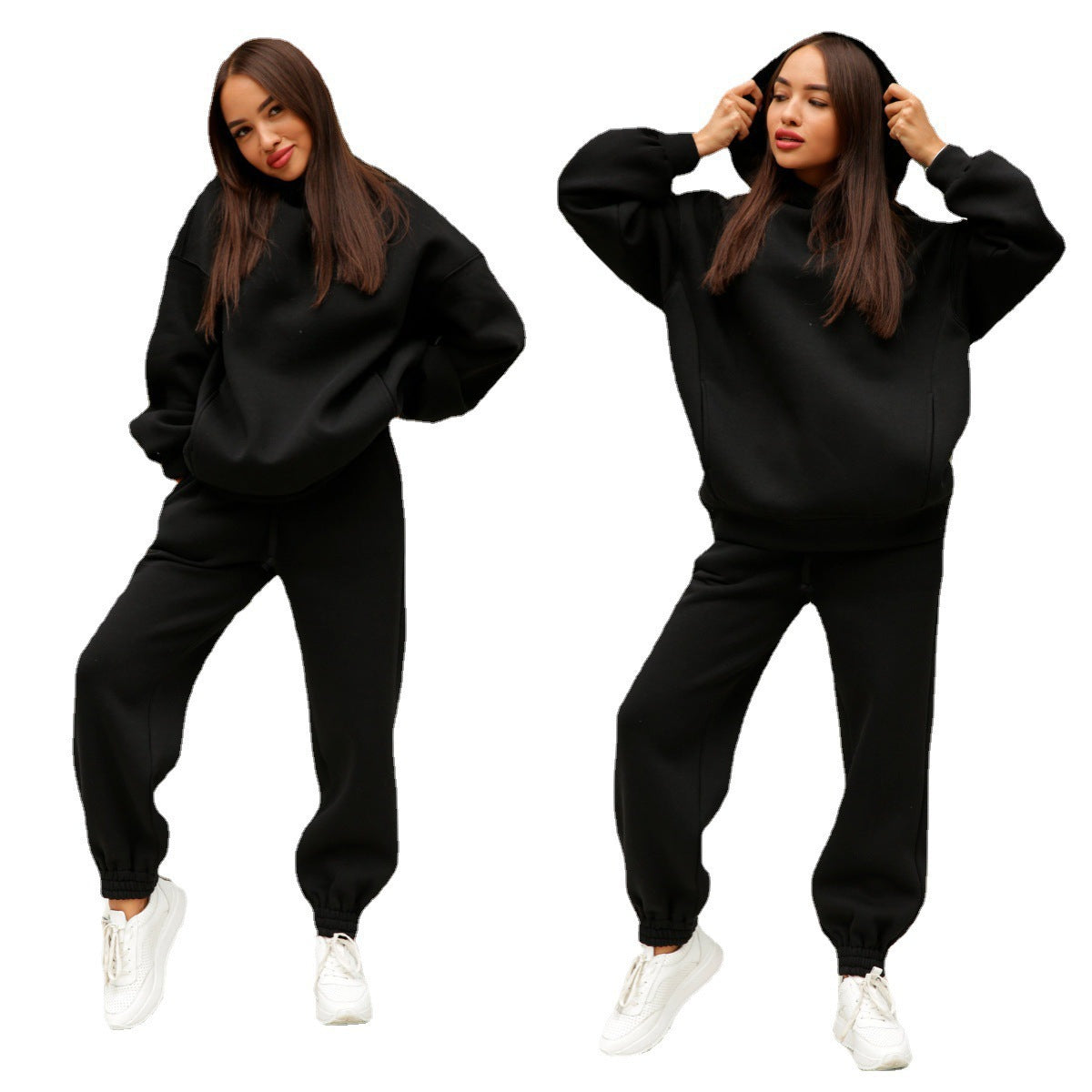 Women's Cozy Hooded Sweatpants Set Stalluxe