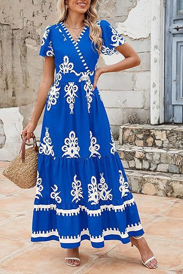Damen Maxikleid mit romantischen Stickereien Stalluxe