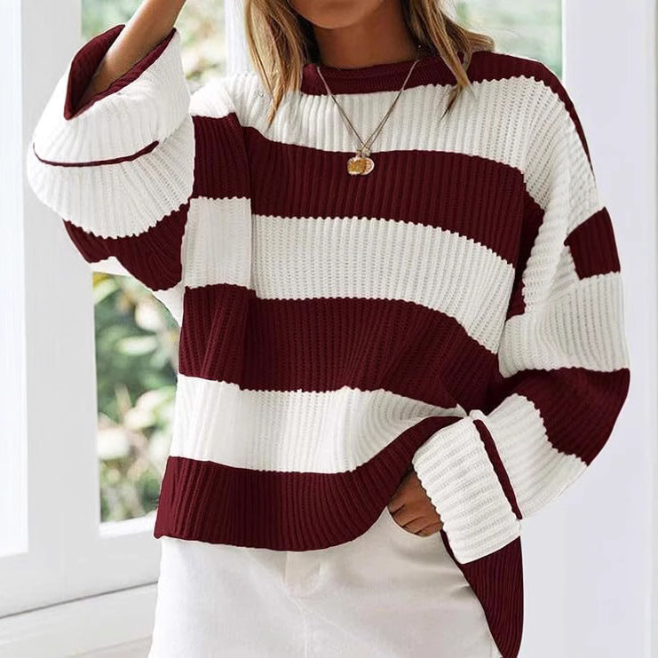 Damen Strickpullover mit oversized Schnitt Stalluxe