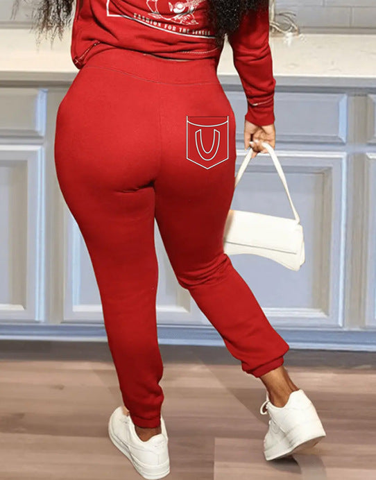 Damen Sportliche Jogginghose mit seitlicher Tasche und elastischem Bündchen Stalluxe