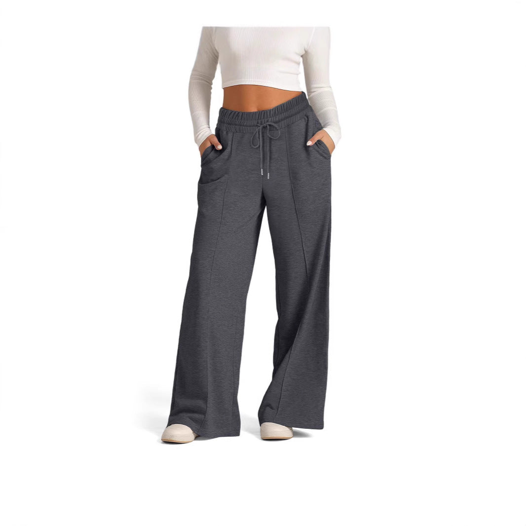 Damen Sweatpants mit weitem Schnitt und praktischen Taschen Stalluxe