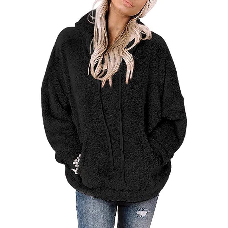 Women's Plush Fleece Pullover Hoodie Stalluxe