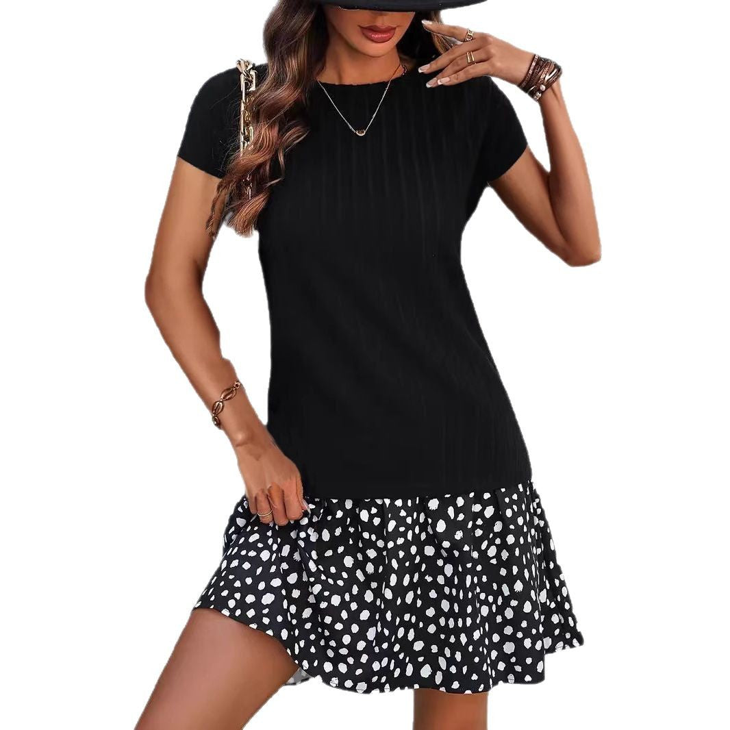 Damen Freizeitkleid mit Rippstruktur und schmeichelndem Rock Stalluxe