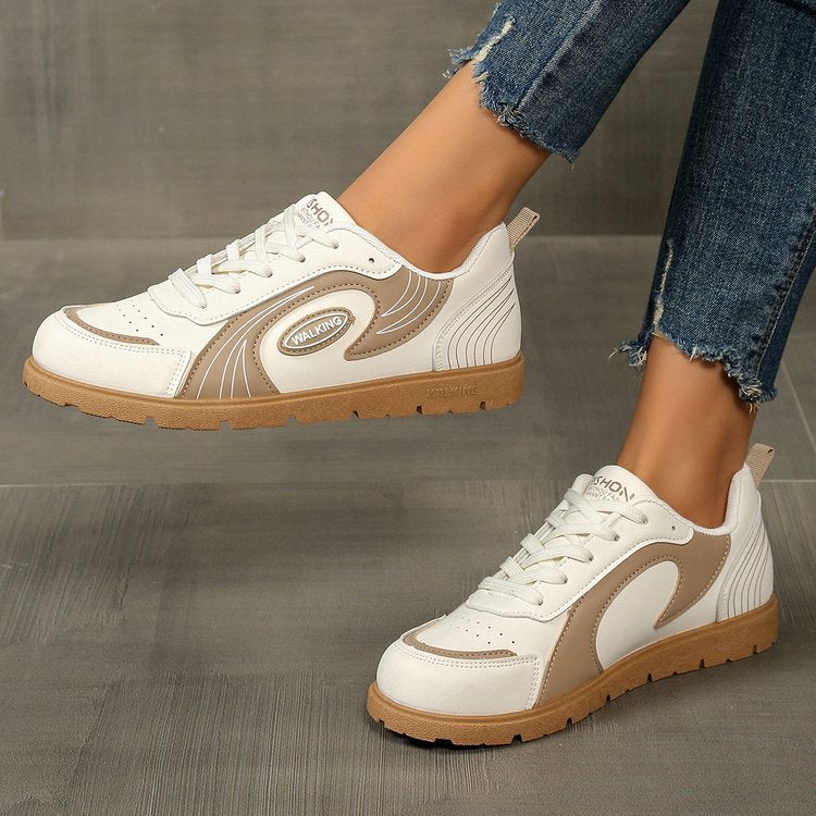 Damen modische Sneakers mit atmungsaktivem Obermaterial und rutschfester Sohle Stalluxe