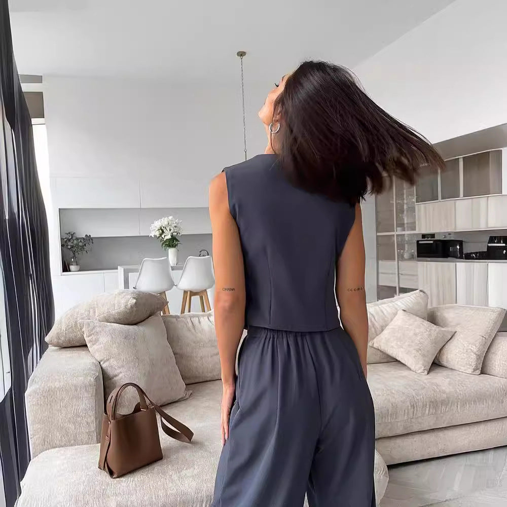 Damen elegante Weste mit komfortablem Schnitt Stalluxe