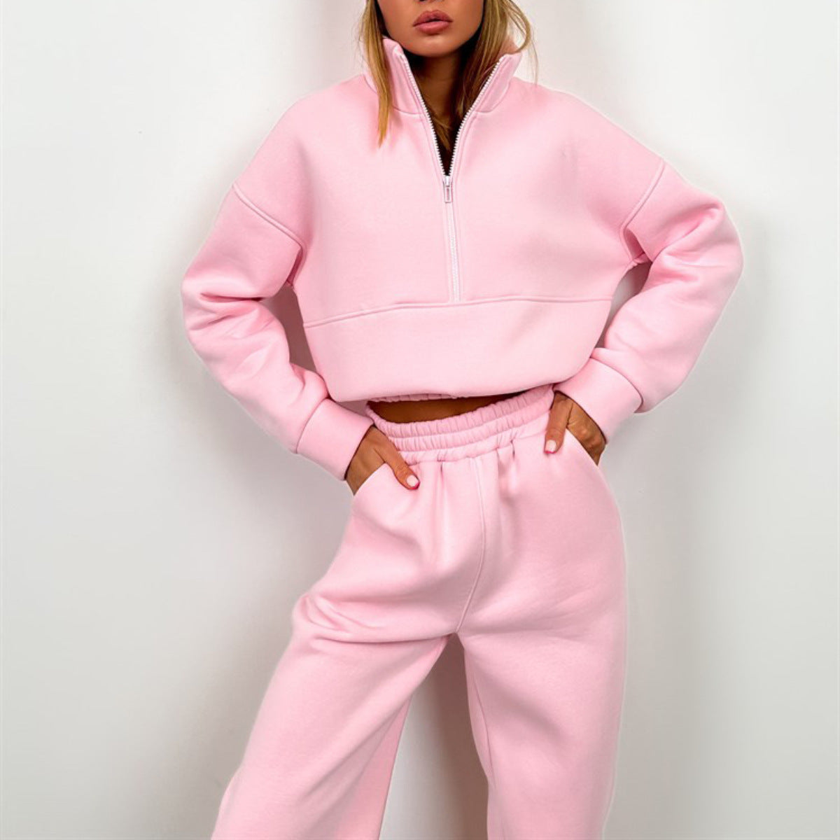 Damen sportlicher Hoodie und Jogginghose Set Stalluxe