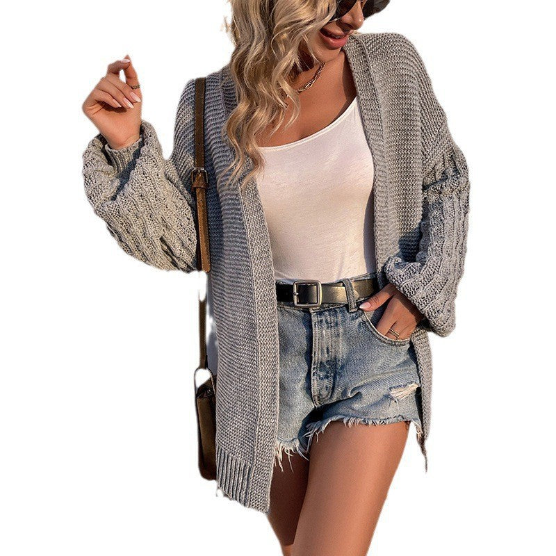 Damen oversized Strickjacke mit strukturiertem Design Stalluxe