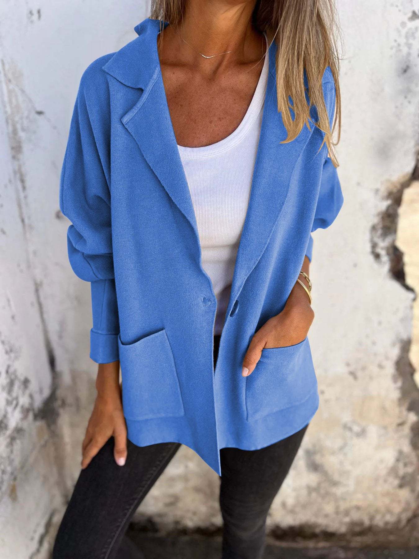 Women's Relaxed Fit Oversized Blazer Stalluxe