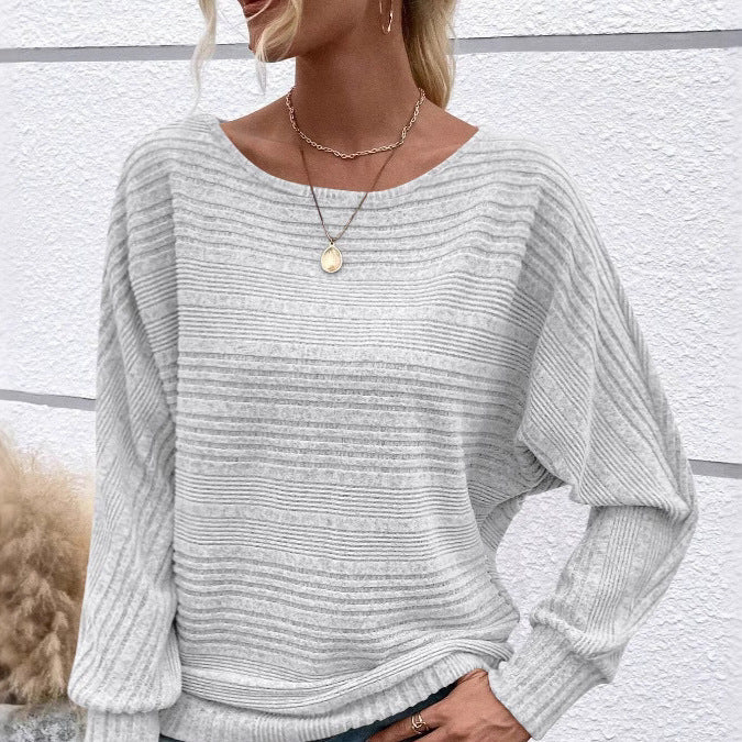 Damen lässiger Strickpullover Stalluxe