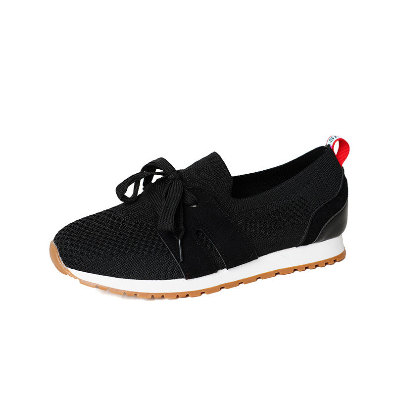 Damen Sportliche Sneakers mit atmungsaktivem Strickoberteil und elastischen Akzenten Stalluxe