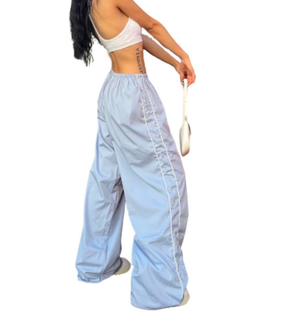 Damen elegante Sporthose mit weitem Schnitt und elastischem Bund Stalluxe