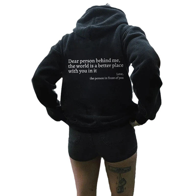 Damen Oversized Kapuzenpullover mit inspirierendem Schriftzug Stalluxe
