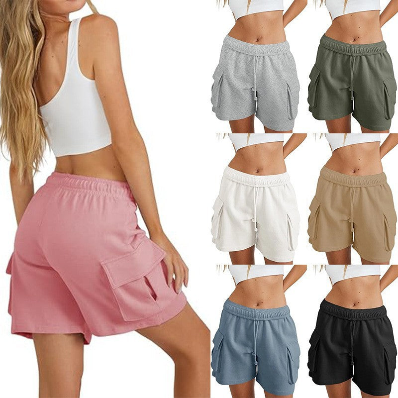 Damen lässige Freizeithose mit komfortablem Gummibund und praktischen Seitentaschen Stalluxe