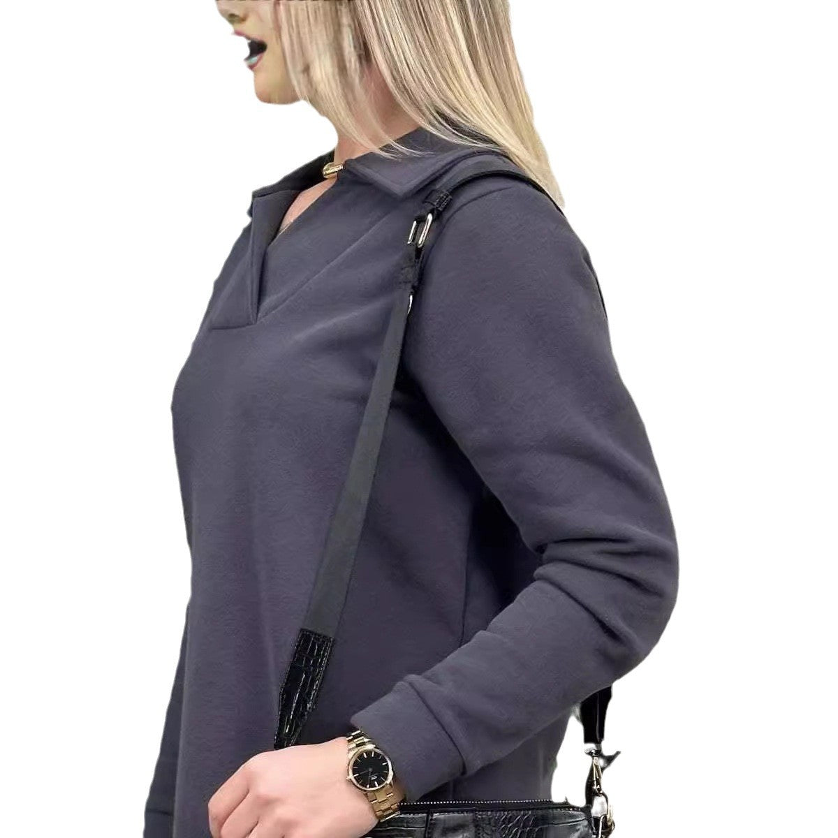Women's Casual Longline Tunic Sweatshirt Stalluxe