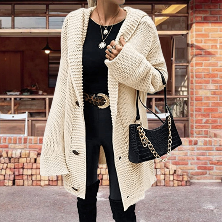 Damen Offene Strickjacke mit elegantem Strukturmuster und praktischen Taschen Stalluxe